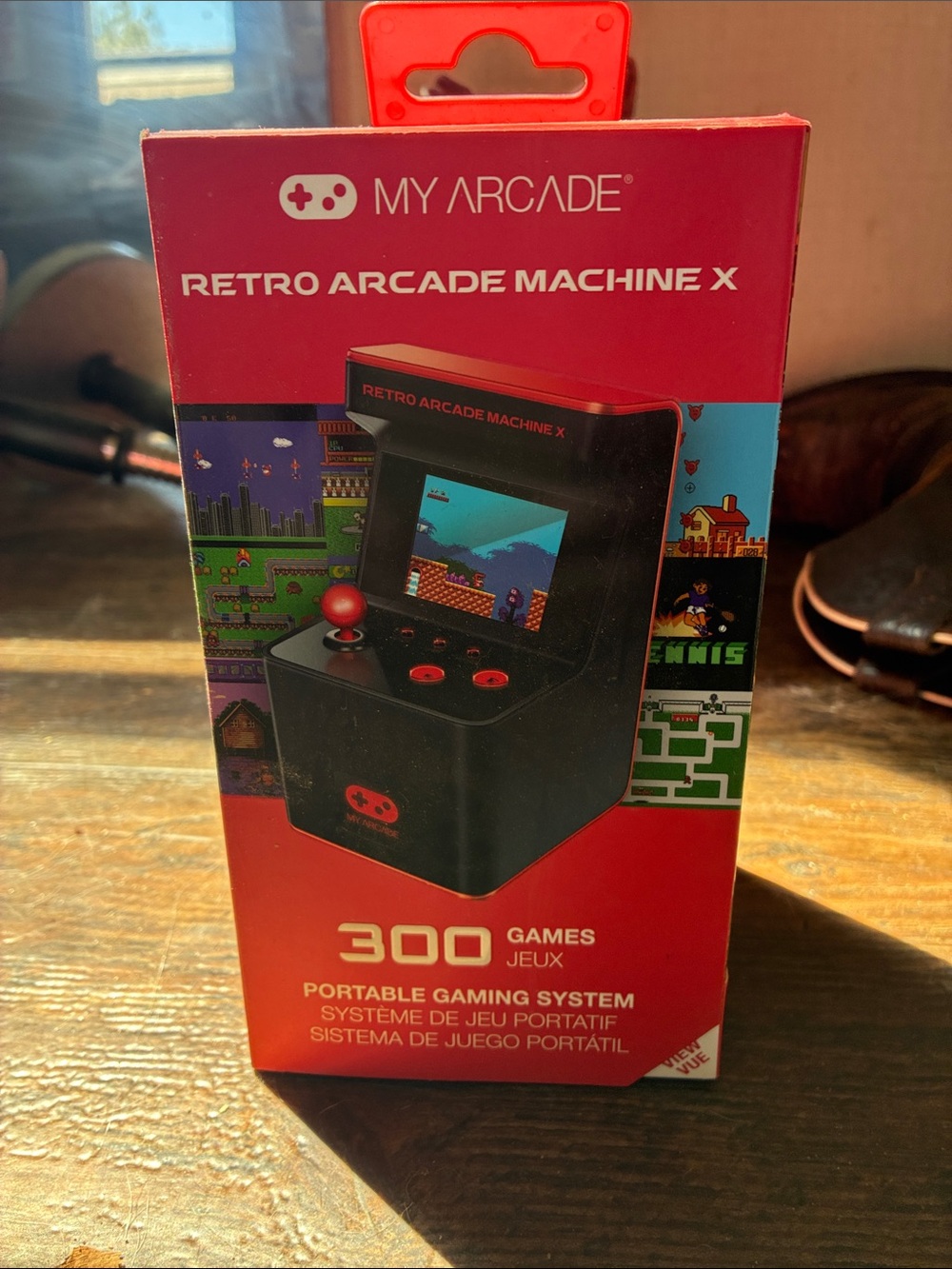 Arcade Retro Arcade Machine X Portable Gaming System - Red/Black
